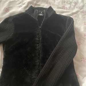 Fur sweater/cardigan